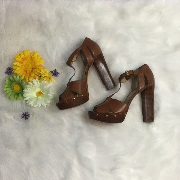 Michael Kors Beatrice Leather Platform Sandal🛍 - Picture 3 of 6